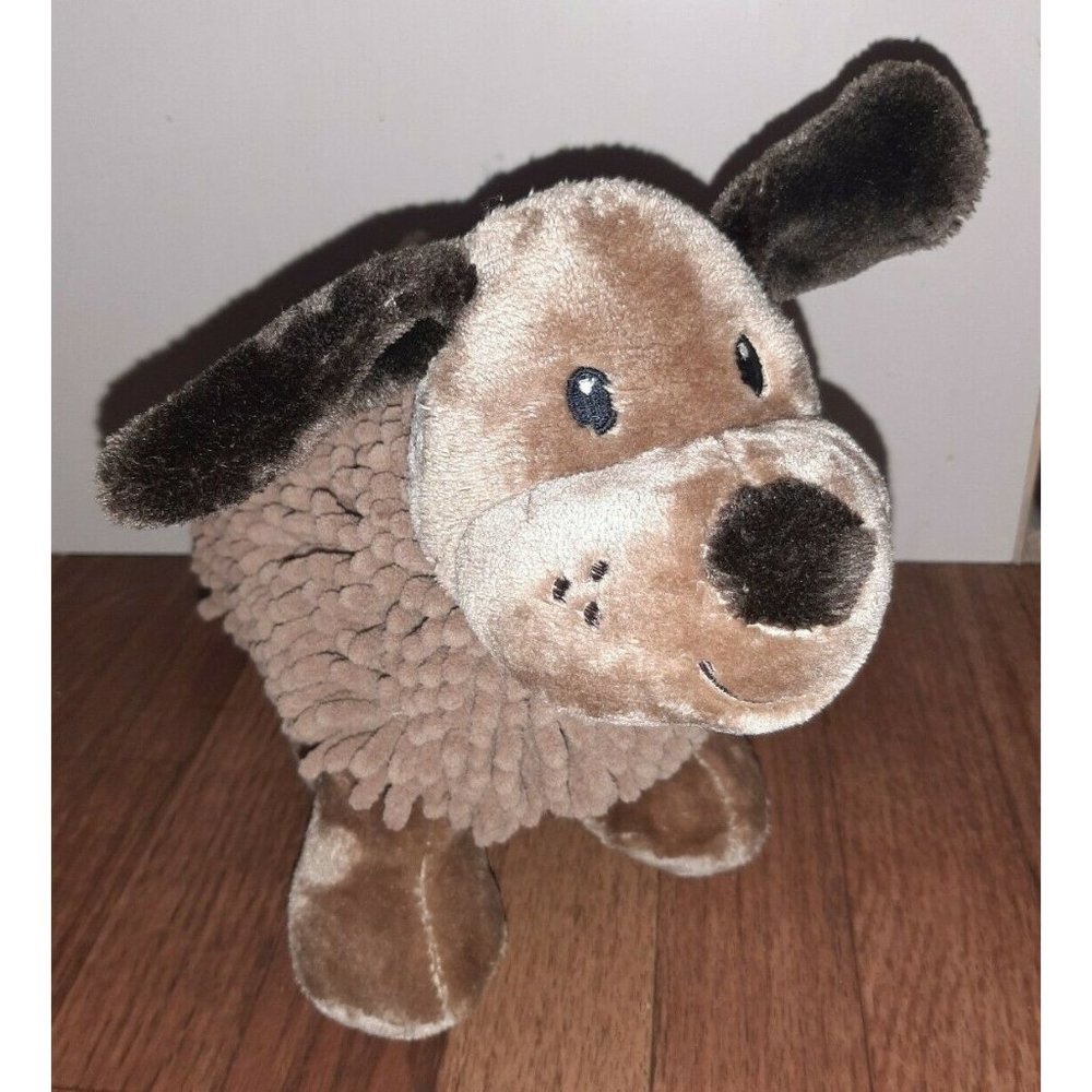 Loopy Puppy Plush Little Miracles Tan Brown Cuddly Stuffed Animal Cleaned